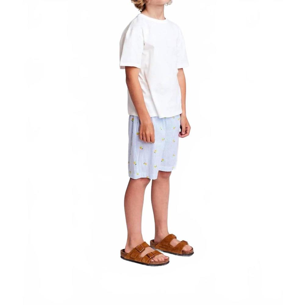 NEW AO76 kids le pajama shorts in blue